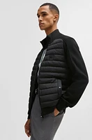 Regular-fit jacket wool with padded front