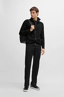 Regular-fit trousers wool with zip hems