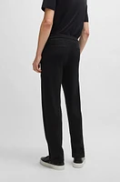 Regular-fit trousers wool with zip hems