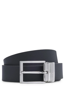 Reversible belt in Italian leather