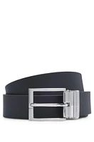 Reversible belt in Italian leather