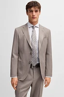 Regular-fit shirt structured crease-resistant cotton