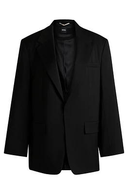 Oversize-fit blazer wool