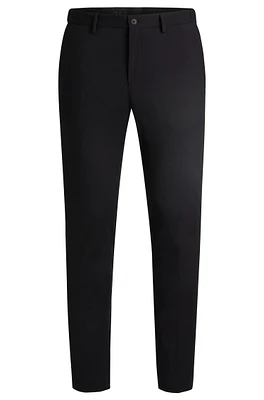 BOSS - Slim-fit trousers performance-stretch jersey Black