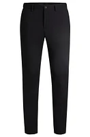 BOSS - Slim-fit trousers performance-stretch jersey Black