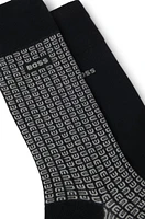 Two-pack of regular-length socks in cotton blend