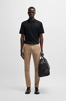 Polo shirt with seersucker structure