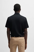 Polo shirt with seersucker structure