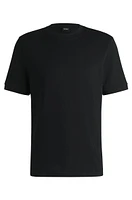 Regular-fit T-shirt seersucker fabric