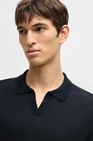 Sweater with Johnny collar