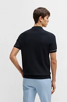 Sweater with Johnny collar