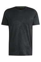 Active jacquard-pattern T-shirt with moisture management