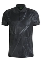 Active Paddy graphic-print polo shirt with UV protection