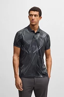 Active Paddy graphic-print polo shirt with UV protection