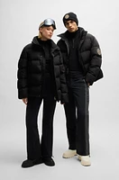 BOSS - Ski water-repellent puffer jacket with down filling Black