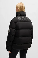 BOSS - Ski water-repellent puffer jacket with down filling Black