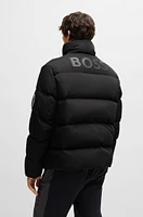 BOSS - Ski water-repellent puffer jacket with down filling Black