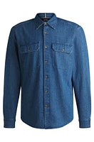 BOSS SELECTED BY BECKHAM regular-fit denim shirt