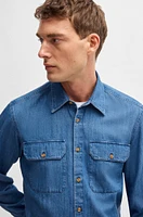 BOSS SELECTED BY BECKHAM regular-fit denim shirt