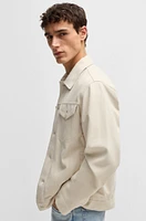 Regular-fit jacket suede