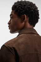 Regular-fit jacket suede