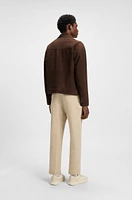 Regular-fit jacket suede