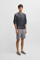 Regular-fit shorts a linen blend with drawcord