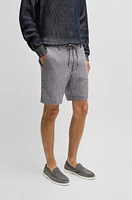 Regular-fit shorts a linen blend with drawcord