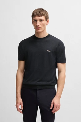 BOSS x ASTON MARTIN knit T-shirt silk and cotton