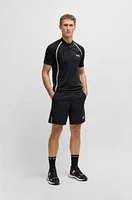 Active slim-fit polo shirt super-stretch mesh