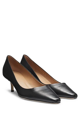 Nappa-leather pumps with Double B monogram