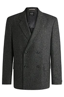 BOSS SELECTED BY BECKHAM patterned wool-blend suit jacket