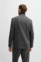 BOSS SELECTED BY BECKHAM patterned wool-blend suit jacket