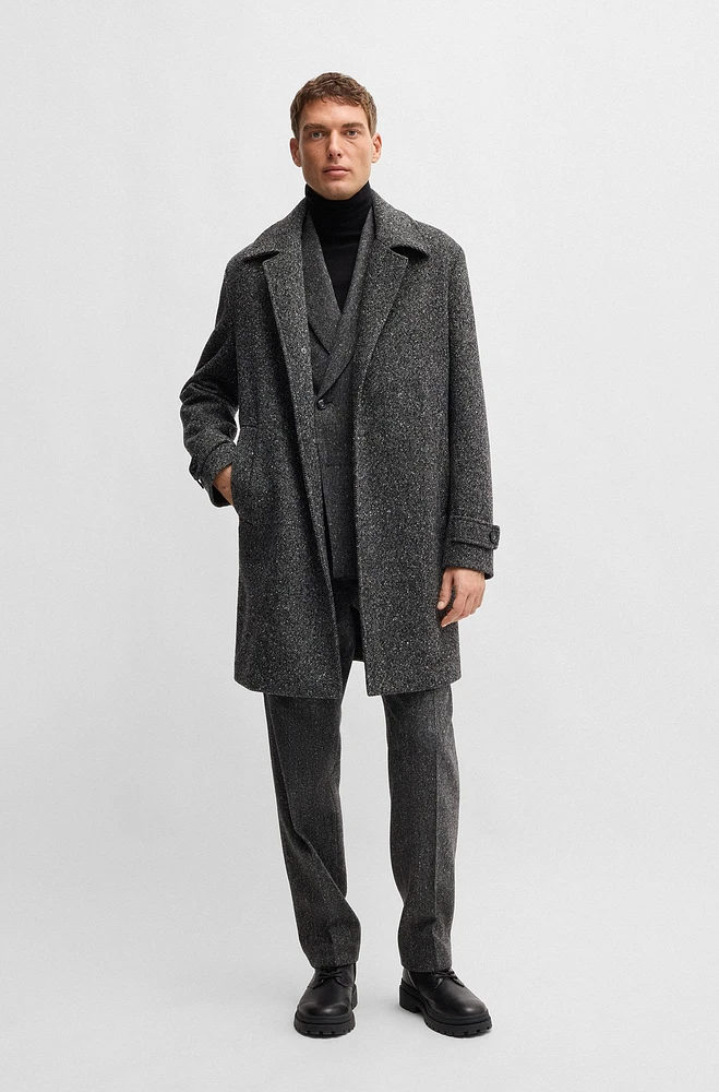 BOSS SELECTED BY BECKHAM wool-blend coat