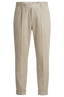 BOSS - SELECTED BY BECKHAM cotton-corduroy trousers White