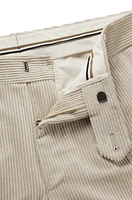 BOSS - SELECTED BY BECKHAM cotton-corduroy trousers White