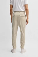 BOSS - SELECTED BY BECKHAM cotton-corduroy trousers White