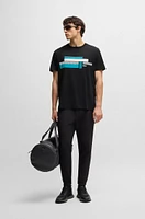 Relaxed-fit T-shirt stretch fabric with logo artwork