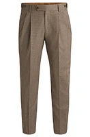 BOSS SELECTED BY BECKHAM trousers checked stretch wool