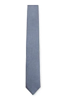 Silk-blend tie with jacquard pattern