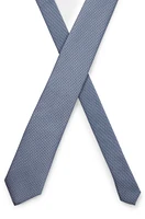 Silk-blend tie with jacquard pattern