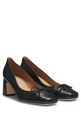 Heeled pumps nappa leather with Double B monogram