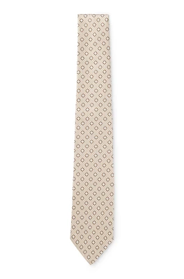 Patterned tie in Italian-made silk jacquard
