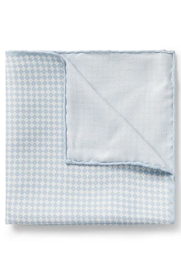 Silk pocket square with digital print