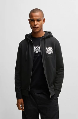 BOSS x NFL zip-up hoodie with special branding