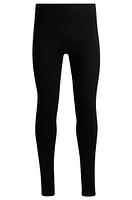 BOSS Ski base layer leggings wool-blend jacquard