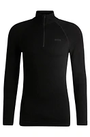 BOSS Ski base layer top wool-blend jacquard