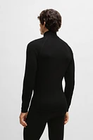 BOSS Ski base layer top wool-blend jacquard