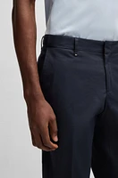 Formal trousers comfort-stretch cotton