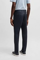 Formal trousers comfort-stretch cotton